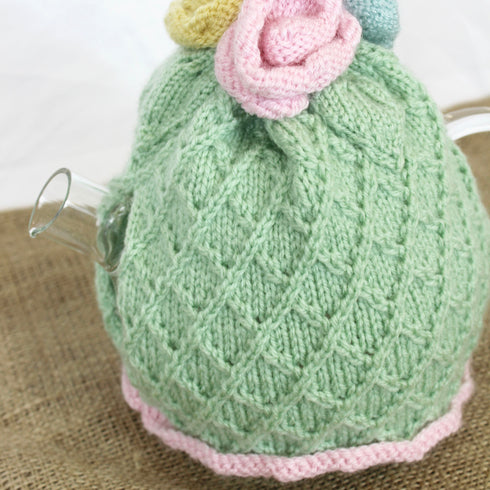 Afternoon Tea Pastel Knit Tea Cosy